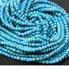Natural Arizona Turquoise Faceted Beads Strand Length 14 inches and Sizes from 4mm Approx